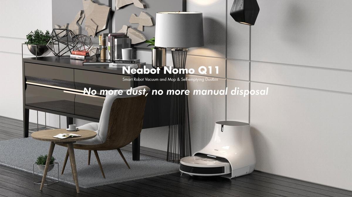 Neabot - NoMo Q11 4000Pa 機械人吸塵｜拖地機械人｜自行清空垃圾｜全自動人工智能｜dToF 激光雷達