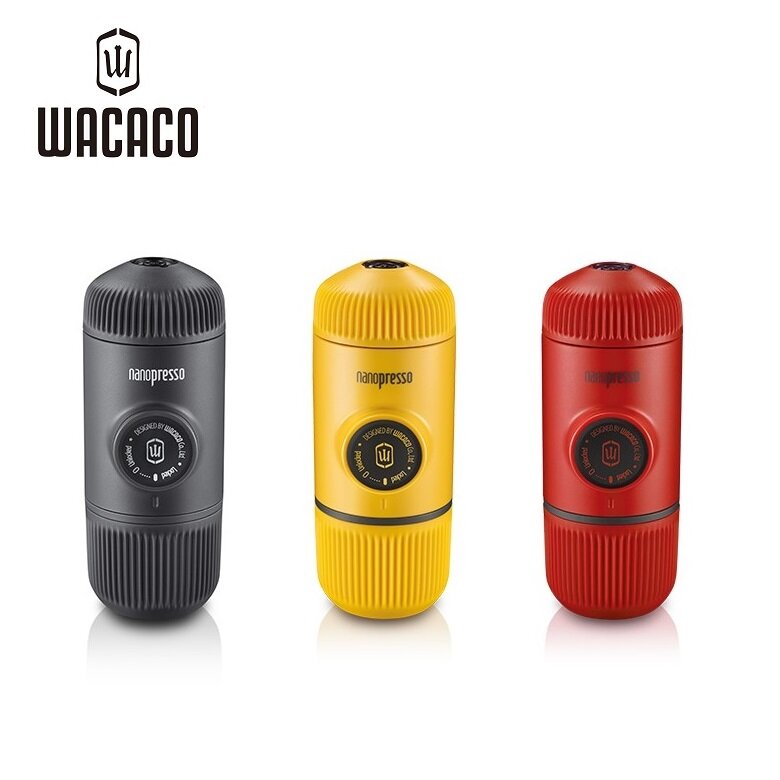 WACACO - Nanopresso portable espresso machine | Pump extraction type | Manual espresso | Hand-pour coffee | Hand-pressed coffee - Black