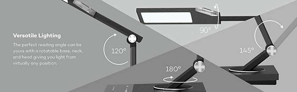 Taotronics - Adjustable Angle, Adjustable Color Temperature, Wireless Charging Stand Desk Lamp | Desk Lamp | Wireless Charging | Wireless Charging Stand TT-DL50