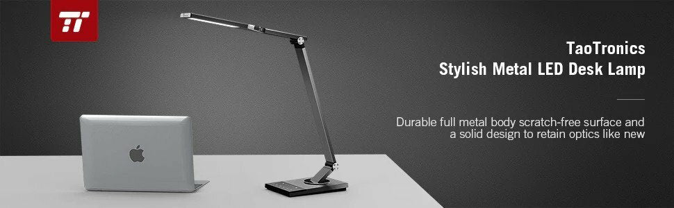 Taotronics - Adjustable Angle, Adjustable Color Temperature, Wireless Charging Stand Desk Lamp | Desk Lamp | Wireless Charging | Wireless Charging Stand TT-DL50