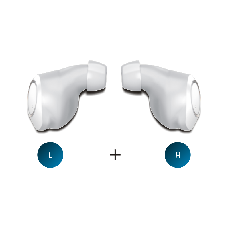 Hopewell - HAP-130 (+120dB) Headphone Type Rechargeable Hearing Aid - White
