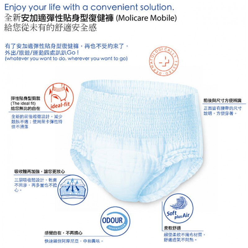 Molicare Adult Diapers (14pcs) Molicare Mobile (14pcs)