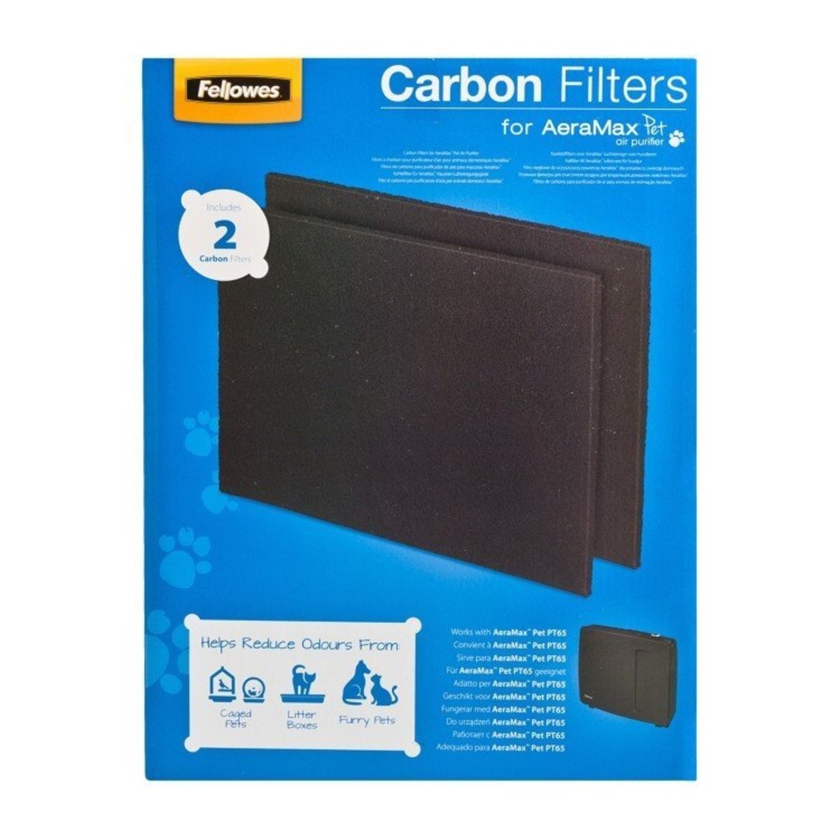 Fellowes - AeraMax PT65 Carbon Filter for Pet-Special Air Purifier (Pack of 2)
