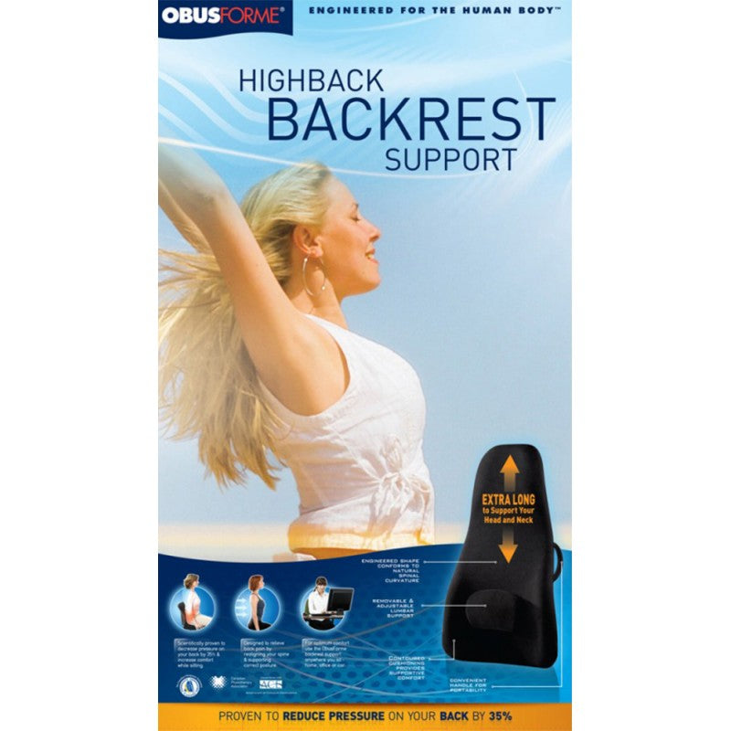 ObusForme Highback Backrest Support Highback Backrest Support