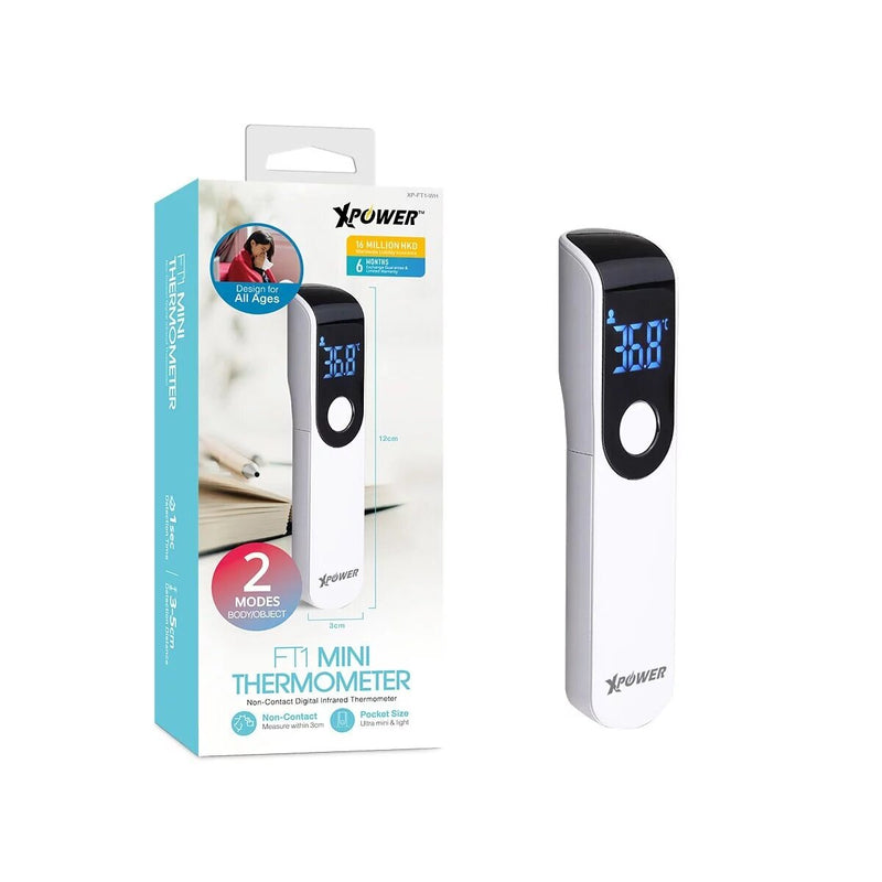 Xpower - FT1 Ultra Mini Fast Sensor Thermometer｜Forehead Probe｜Thermometer｜Heat Detector｜Infrared｜Non-contact 