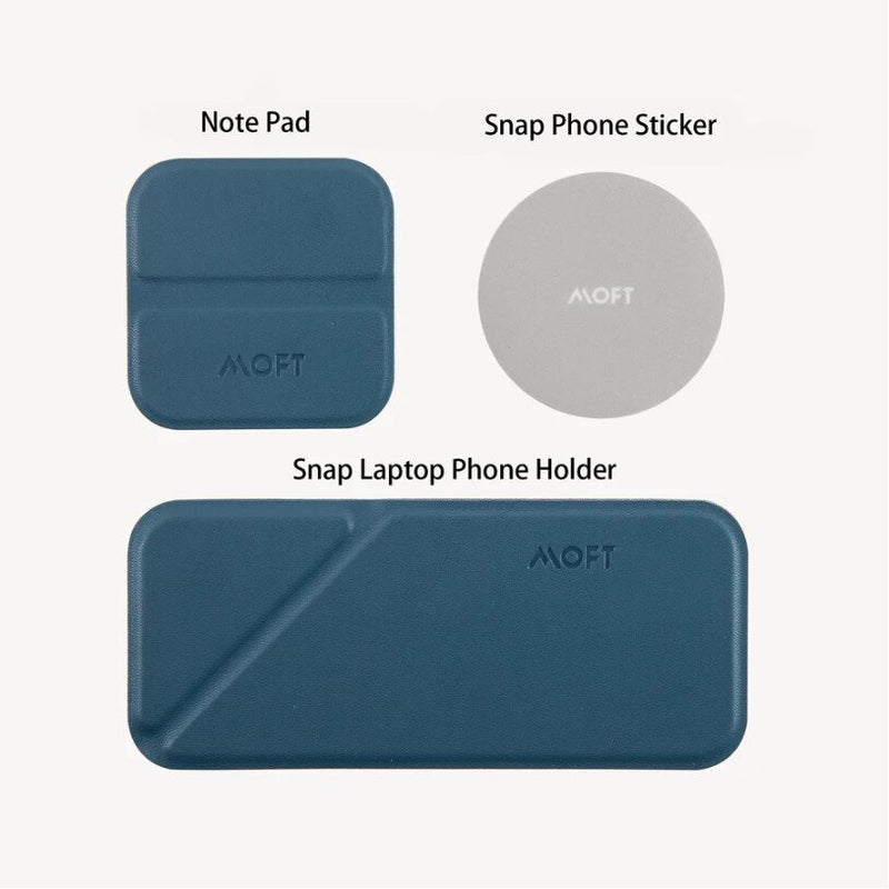 MOFT - Snap Laptop Phone Holder Magnetic extension phone holder | Compatible with MagSafe | For laptops | Magnetic stickers - Space Gray