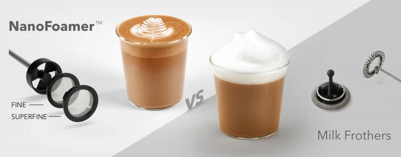 Subminimal - NanoFoamer Steam-free Portable Latte Art Milk Foam Wand | Coffee Latte Art | Electric Milk Frother | Milk Frothing Artifact