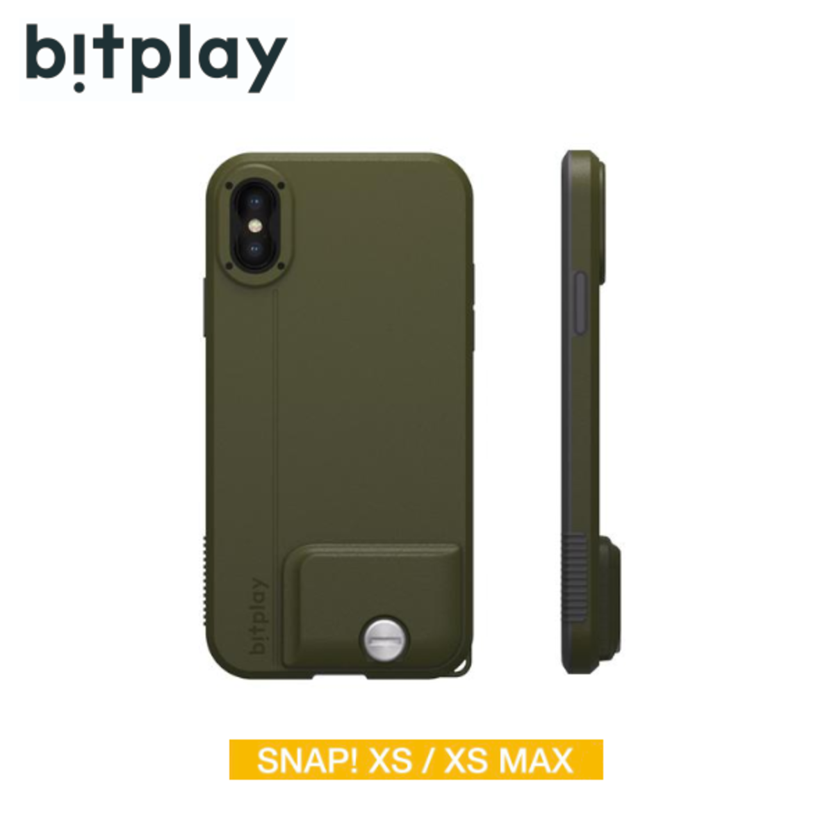 Bitplay - SNAP! iPhone XS/XS Max fully covered lightweight anti-fall camera case - Army Green