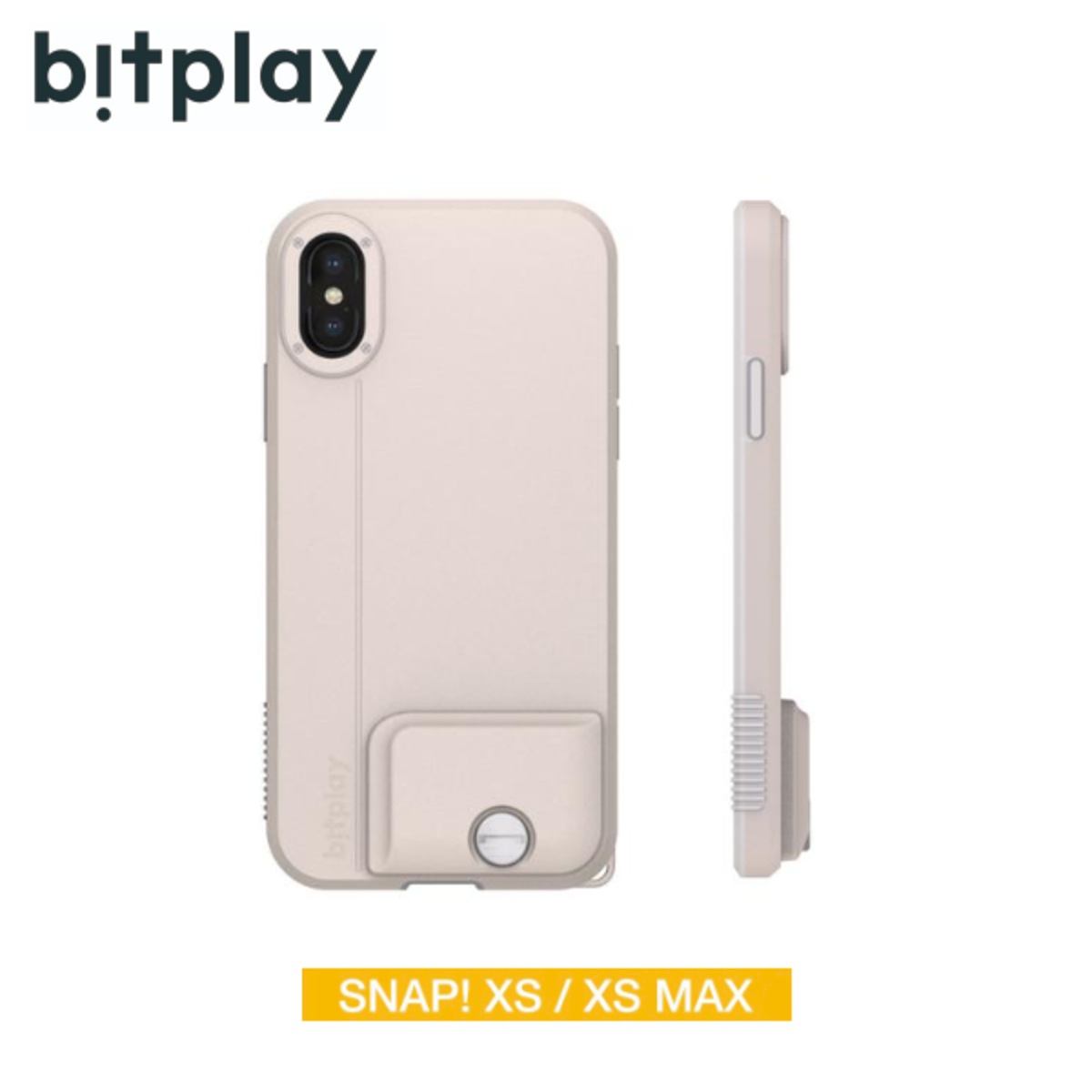 Bitplay - SNAP! iPhone XS/XS Max fully covered lightweight anti-fall camera case - Khaki White