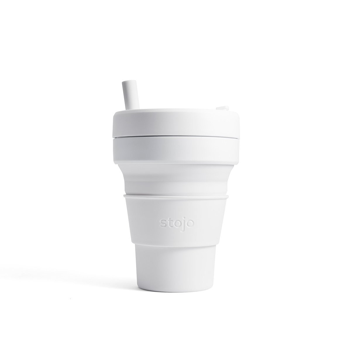 Stojo - Biggie 16oz Packable Pocket Cup - Quartz White