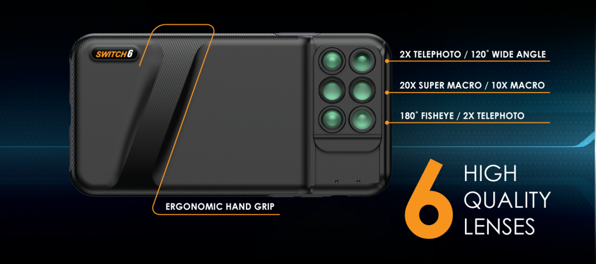 Ztylus - Switch MK II iPhone XS Max 6合1 鏡頭組合保護殼