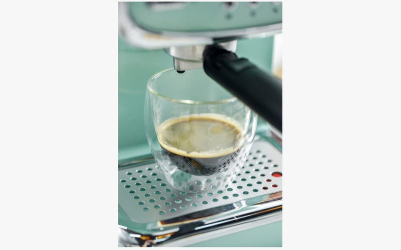 Baumann Living - Retro Espresso Machine Retro Espresso Machine with Milk Frother | Household small semi-automatic coffee machine BM-CM5015GS