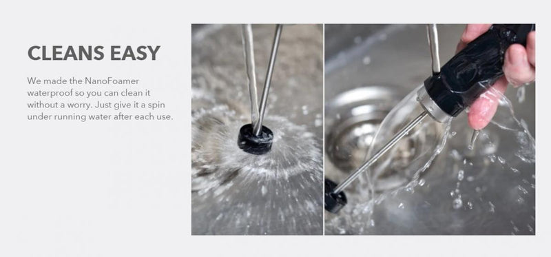 Subminimal - NanoFoamer Steam-free Portable Latte Art Milk Foam Wand | Coffee Latte Art | Electric Milk Frother | Milk Frothing Artifact