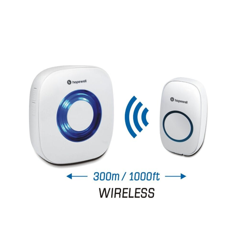 hopewell - 300 meters super wireless doorbell (plug-in type)｜door chime｜calling bell｜calling bell｜safety bell DB-8