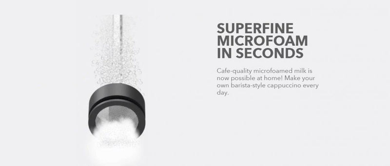 Subminimal - NanoFoamer Steam-free Portable Latte Art Milk Foam Wand | Coffee Latte Art | Electric Milk Frother | Milk Frothing Artifact