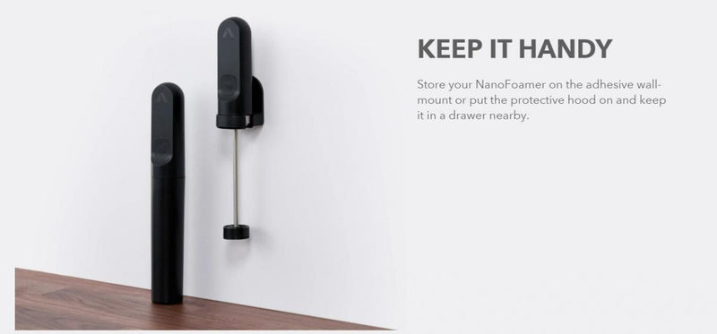 Subminimal - NanoFoamer Steam-free Portable Latte Art Milk Foam Wand | Coffee Latte Art | Electric Milk Frother | Milk Frothing Artifact