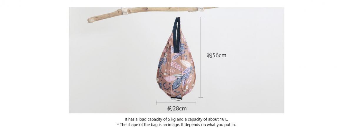 Shupatto - Compact Bag Drop 極速摺疊收納袋 (M SIze)｜Marna｜購物袋｜環保袋｜快速收納｜口袋包 - Eucalyptus (桉樹綠)