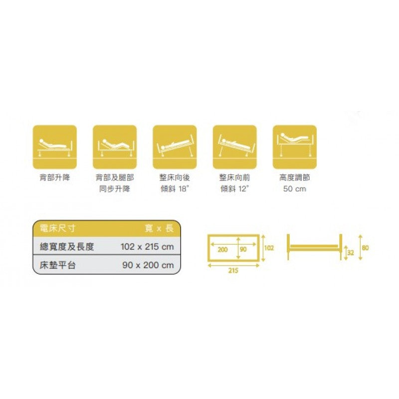 Reha-Bed (波蘭)電動康復床 - Leo Med