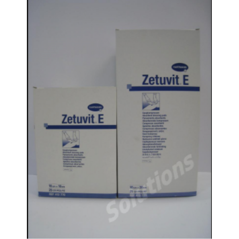 Zetuvit-E non-sterile absorbent cotton pads HARTMANN" Zetuvit E Non Sterile