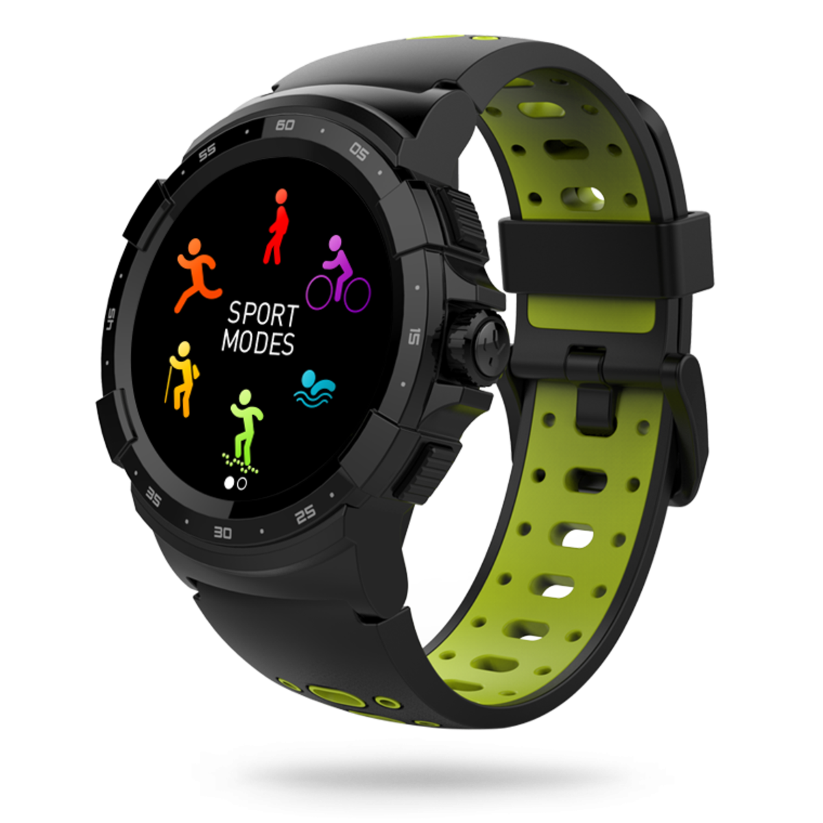 MyKronoz - ZeSport² 高級GPS多項運動手錶 - 黑黃色【香港行貨】